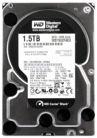 WD BLACK 1.5TB (1500GB) 64MB SATA3 7200RPM WD1502FAEX PC HARD DİSK - 1